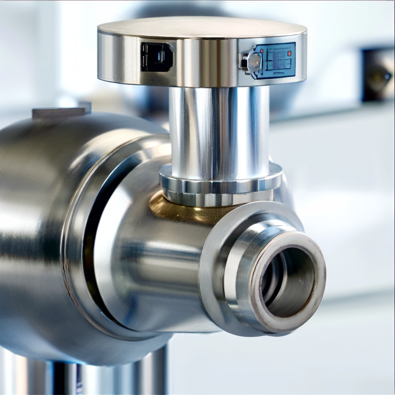 An example of a butterfly valve in operation